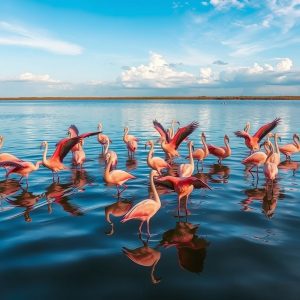 avistamiento de flamencos
