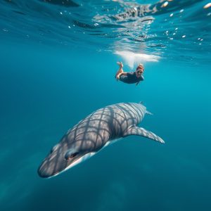snorkel con tiburón ballena