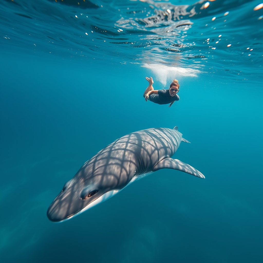 snorkel con tiburón ballena