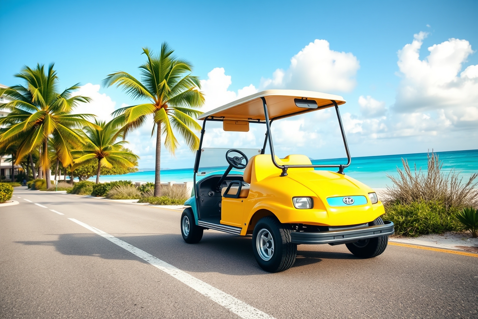 Rentar golf cart Isla Mujeres: Mapa Playa Norte