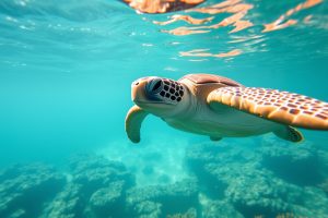 snorkel con tortugas